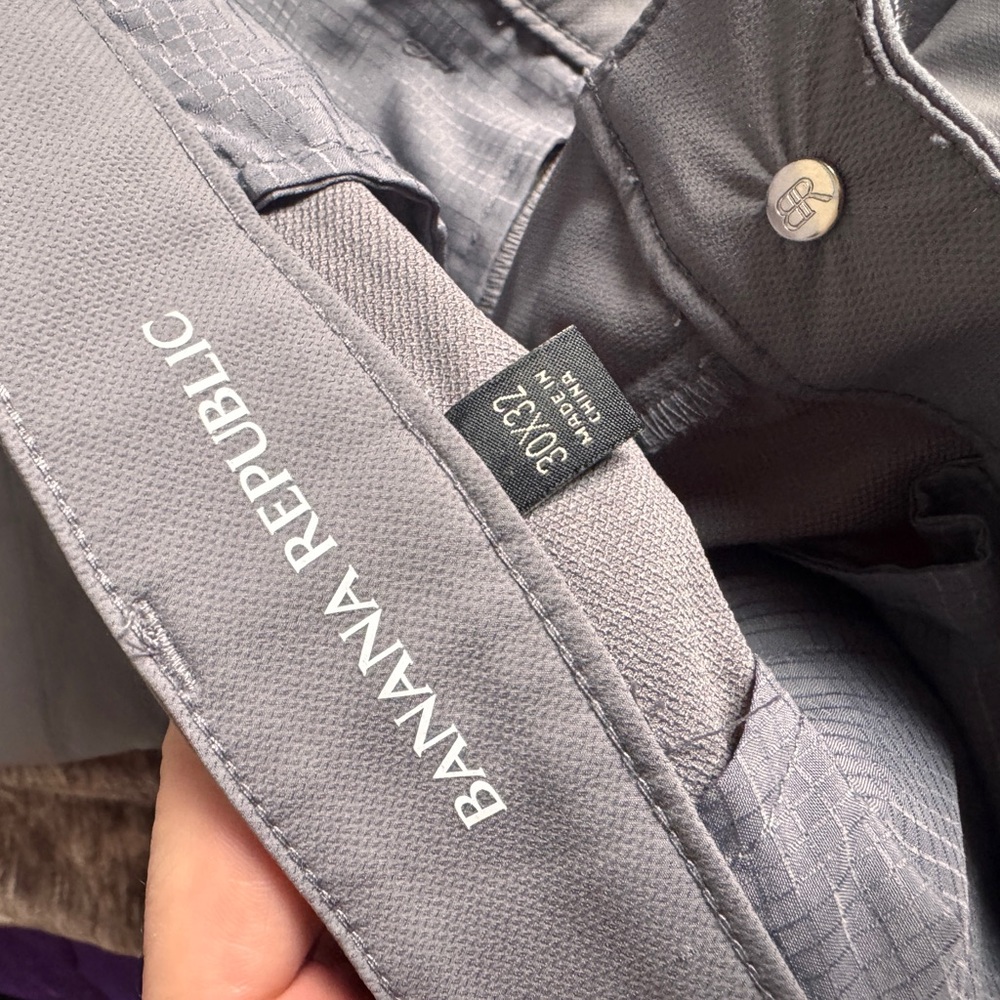 Lot of 3 Banana Republic Black Dress Pants: Black, Tan, and Grey - Picture 4 of 4